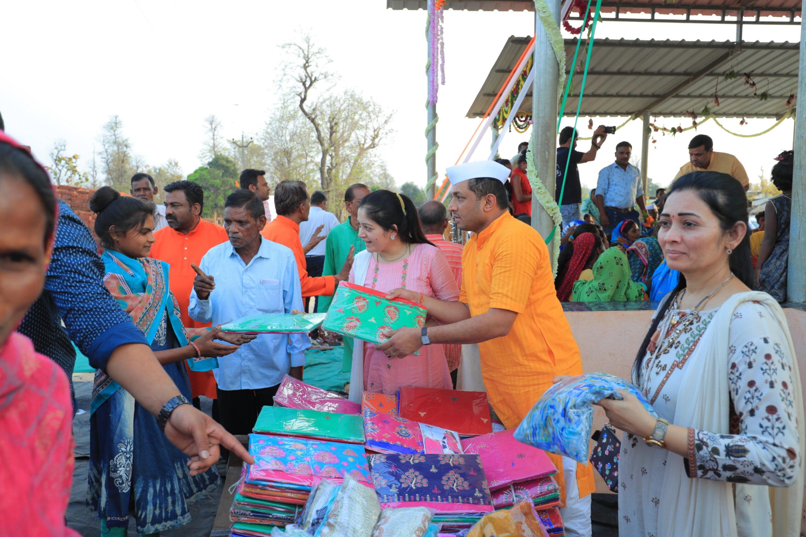 Clothes distribution in Tribal areas